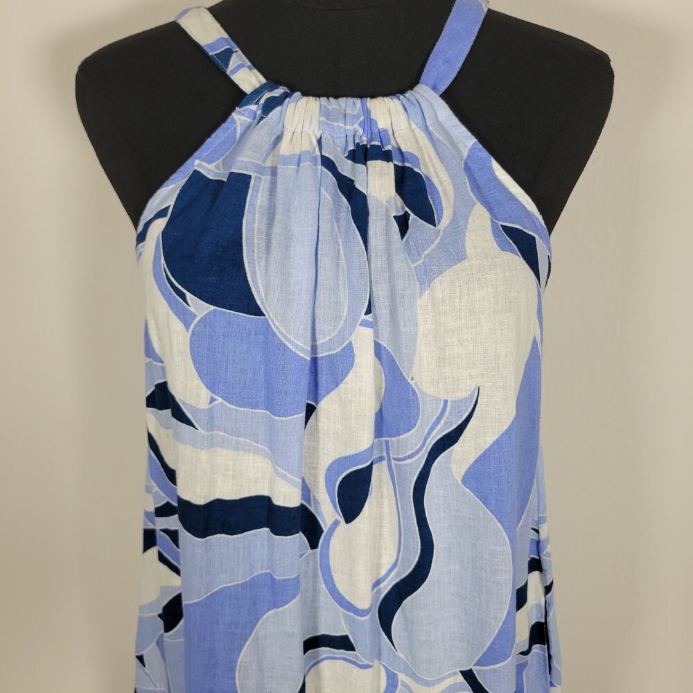 NWT Rachel Zoe Linen Blend Dress Medium Resortwear Vacation Capsule Wardrobe - Picture 2 of 7